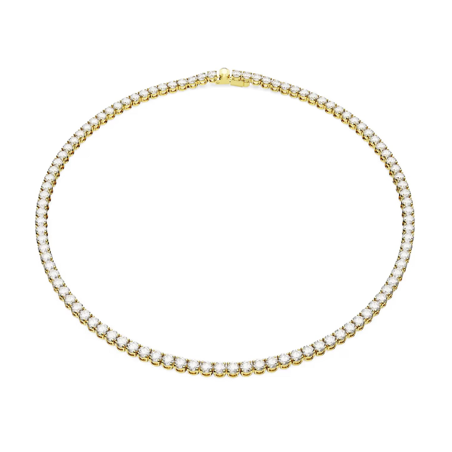 Rose Gold Tennis Necklace