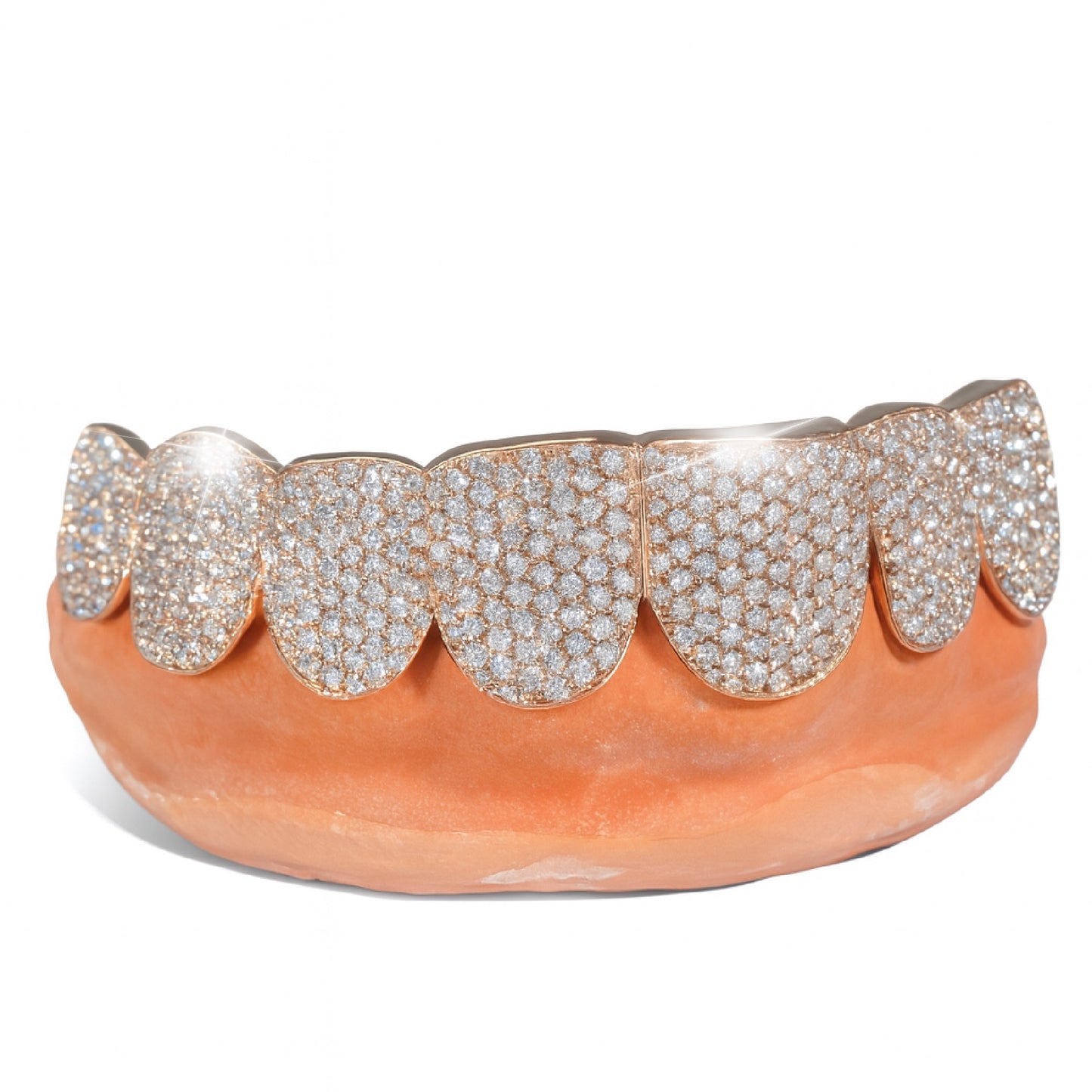 Rose Gold VVS Diamond Grillz