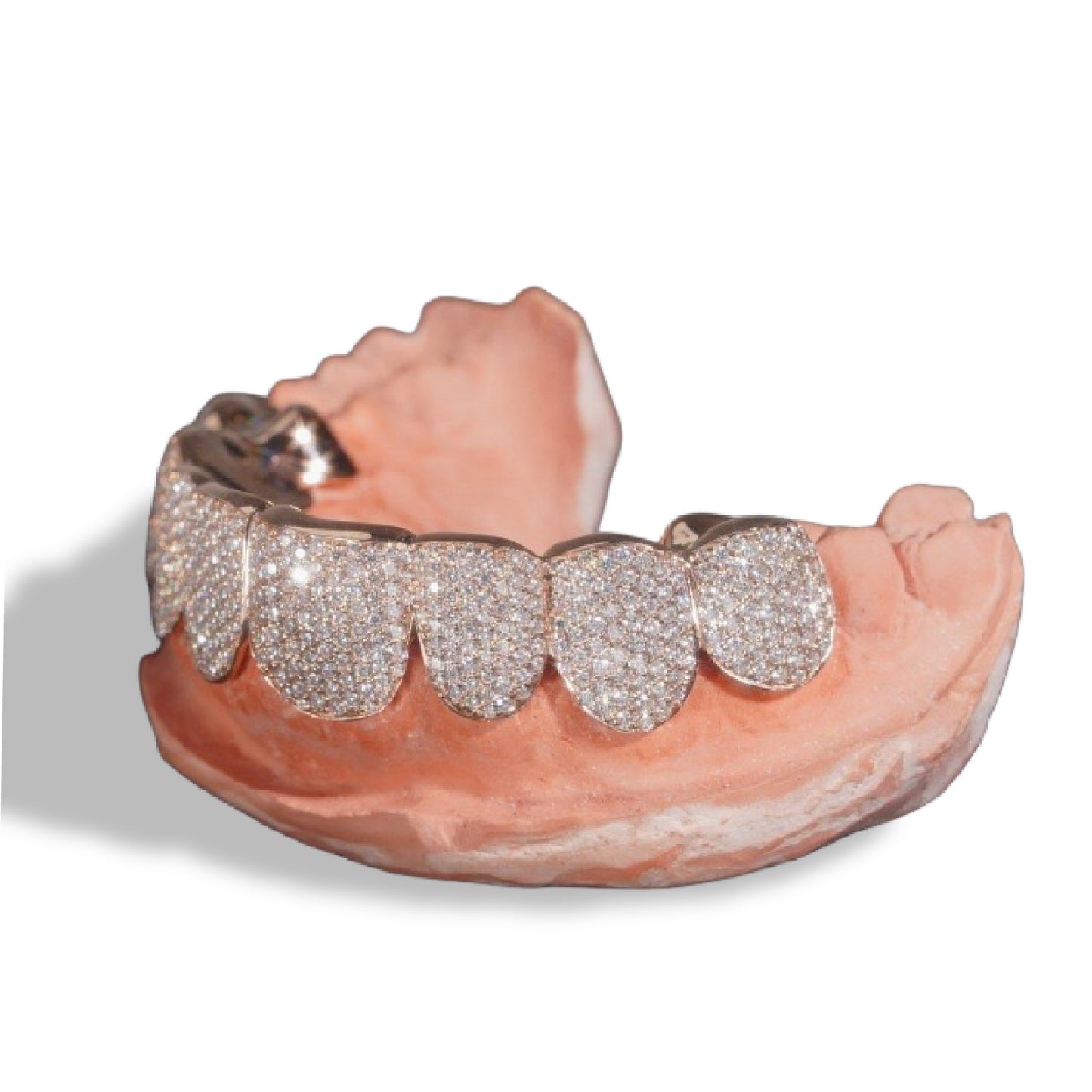 Rose Gold VVS Diamond Grillz