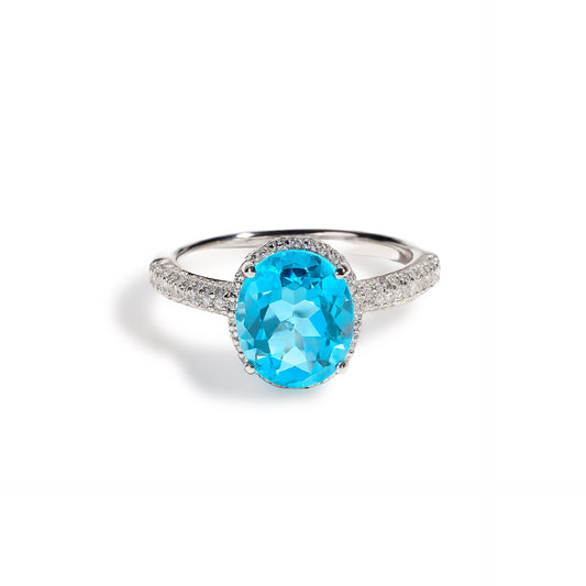 Turqoise Diamond Ring